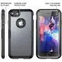 YOUMAKER Designed for iPhone 8 Case & iPhone 7 Case, Full Body Rugged with Built-in Screen Protector Heavy Duty Protection Slim Fit Shockproof Cover for Apple iPhone 8 4.7 Inch - Black