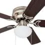 Prominence Home 80029-01 Alvina Led Globe Light Hugger/Low Profile Ceiling Fan, 42 inches, Satin Nickel