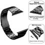 [Upgraded] Wolait Compatible with Apple Watch Band 40mm 38mm , Ultra Thin Solid Stainless Steel Band for Apple iWatch SE Series 6/5/4/3/2/1 Men Women -Black