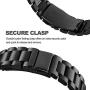 SPINYE Bands Compatible with iWatch 38mm 40mm 42mm 44mm, Solid Stainless Steel Metal Strap Replacement for Apple iWatch Series 6/5 / 4/3 Women Men (Black, 38mm/40mm)