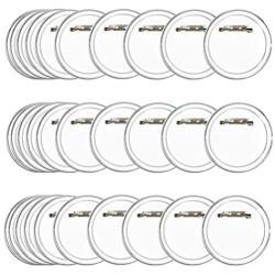 BUYGOO 30Pcs 2.4 inch Acrylic Design Button Badge Clear Button Pin Badges Kit for DIY Crafts and Childrens Paper Craft Activities and More