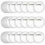 BUYGOO 30Pcs 2.4 inch Acrylic Design Button Badge Clear Button Pin Badges Kit for DIY Crafts and Childrens Paper Craft Activities and More