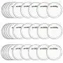 BUYGOO 30Pcs 2.4 inch Acrylic Design Button Badge Clear Button Pin Badges Kit for DIY Crafts and Childrens Paper Craft Activities and More
