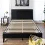 Best Choice Products Faux Leather Upholstered Queen Size Modern Platform Bed Frame Mattress Support w/Wood Slats, Metal Frame, Headboard, Footboard, Black Best Choice Products Faux Leather Upholstered Queen Size Modern Platform Bed Frame Mattress Support w/Wood Slats, Metal Frame, Headboard, Footboard, Black