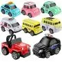 Geyiie Toys Pull Back Vehicles, Car Toy Play Set, 8 Packs, Friction Powered Die-cast Cars Trucks Playset for Boys Girls Toddler Kids Indoor Outdoor Gifts Party Favors Geyiie Toys Pull Back Vehicles, Car Toy Play Set, 8 Packs, Friction Powered Die-cast Cars Trucks Playset for Boys Girls Toddler Kids Indoor Outdoor Gifts Party Favors