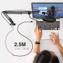 FIFINE Studio Condenser USB Microphone Computer PC Microphone Kit with Adjustable Scissor Arm Stand Shock Mount for Instruments Voice Overs Recording Podcasting YouTube Karaoke Gaming Streaming-T669 FIFINE Studio Condenser USB Microphone Computer PC Microphone Kit with Adjustable Scissor Arm Stand Shock Mount for Instruments Voice Overs Recording Podcasting YouTube Karaoke Gaming Streaming-T669