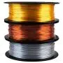 Shiny Silk Gold Silver Copper PLA Filament Bundle, 1.75mm 3D Printer Filament, Each Spool 0.5kg, 3 Spools Pack, with One 3D Printer Remove or Stick Tool MIKA3D Shiny Silk Gold Silver Copper PLA Filament Bundle, 1.75mm 3D Printer Filament, Each Spool 0.5kg, 3 Spools Pack, with One 3D Printer Remove or Stick Tool MIKA3D
