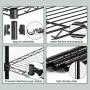 Meet perfect 6-Shelf Adjustable Wire Shelves on Wheels, Heavy Duty 6 Tier Storage Shelving Unit(350lbs Capacity Per Shelf with Feet), Metal Steel Organizer Wire Rack- Black(48L x 18W x 82H w/Casters)