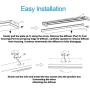 FaithSail 4FT LED Wraparound 40W Wrap Light, 4400lm, 4000K Neutral White, 4 Foot LED Shop Lights for Garage, 48 Inch LED Light Fixtures Ceiling Mount Office Light, Fluorescent Tube Replacement, 4 Pack