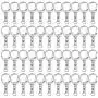 80 Pcs Keychain Clip D Snap Hook, Roctee Metal Key Ring with Chain Hooks for Lanyard Key Chain Crafting, DIY Crafts Keychain Carabiner Clip Hardware with Open Jump Ring (Silver) 80 Pcs Keychain Clip D Snap Hook, Roctee Metal Key Ring with Chain Hooks for Lanyard Key Chain Crafting, DIY Crafts Keychain Carabiner Clip Hardware with Open Jump Ring (Silver)