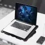AICHESON Laptop Cooling Pad 5 Fans Up to 17.3 Inch Heavy Notebook Cooler, Blue LED Lights, 2 USB Ports, S035, Blue-5fans AICHESON Laptop Cooling Pad 5 Fans Up to 17.3 Inch Heavy Notebook Cooler, Blue LED Lights, 2 USB Ports, S035, Blue-5fans