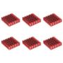 uxcell Electronic Radiators Heatsink for Stepper Motor,3D Printer 40x40x11mm Red 6pcs