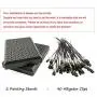 MAY.T Model Painting Alligator Clip Sticks 40PCS with Stand Base 2PCS for Airbrush Hobby Model Parts MAY.T Model Painting Alligator Clip Sticks 40PCS with Stand Base 2PCS for Airbrush Hobby Model Parts