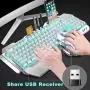 Wireless Keyboard and Mouse,Blue LED Backlit Rechargeable Keyboard Mouse with 3800mAh Battery Metal Panel,Removable Hand Rest Mechanical Feel Keyboard and 7 Color Gaming Mute Mouse for PC Gamers Wireless Keyboard and Mouse,Blue LED Backlit Rechargeable Keyboard Mouse with 3800mAh Battery Metal Panel,Removable Hand Rest Mechanical Feel Keyboard and 7 Color Gaming Mute Mouse for PC Gamers