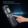SONGLANG Digital Voice Recorder 8GB USB Voice Recorder with Double Microphone Metal Body A-B Repeat dictaphone Voice Recorder Mini Voice Recorder for Interview, Meetings, Class