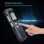 SONGLANG Digital Voice Recorder 8GB USB Voice Recorder with Double Microphone Metal Body A-B Repeat dictaphone Voice Recorder Mini Voice Recorder for Interview, Meetings, Class