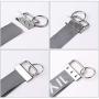 50 Sets Key Fob Hardware Key Fob Keychain Wristlet with Split Ring 1.25 Inch by HRLORKC
