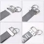 50 Sets Key Fob Hardware Key Fob Keychain Wristlet with Split Ring 1.25 Inch by HRLORKC