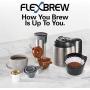Hamilton Beach FlexBrew Thermal Coffee Maker, Single Serve & Full Pot, Compatible with K-Cup Pods or Grounds, Programmable, Black and Stainless (49966)