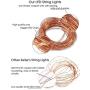 Photo Clip String Lights 17Ft - 50 LED Fairy String Lights with 50 Clear Clips for Hanging Pictures, Photo String Lights with Clips - Perfect Dorm Bedroom Wall Decor Wedding Decorations