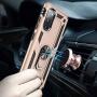 Compatible with Samsung Galaxy S20 Fe 5G Case Heavy Duty with Built in Screen Protector Hard Armor Military Anti-Fall Bumper Cover for Samsung S20 Fe 5G Cases with Magnetic Ring Kickstand (Gold)