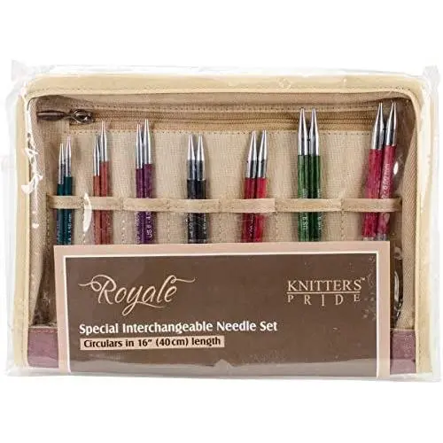 Royale Deluxe Interchangeable Needle Set 16''-sizes 4/3.5mm To 10/6mm Royale Deluxe Interchangeable Needle Set 16''-sizes 4/3.5mm To 10/6mm