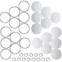 Stamping Blank Tags Set 100 Pieces 1 Inch Round with Hole Aluminum 0.06 Inch Thickness Blanks Tags, 100 Pieces 1 Inch Round Metal Key Chain Rings and 100 Pieces 0.3 Inch Split Rings Stamping Blank Tags Set 100 Pieces 1 Inch Round with Hole Aluminum 0.06 Inch Thickness Blanks Tags, 100 Pieces 1 Inch Round Metal Key Chain Rings and 100 Pieces 0.3 Inch Split Rings