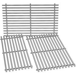 Stanbroil Stainless Steel Cooking Grates for Weber Summit 600 Series Summit E/S 640/650/660/670 Gas Grills with a Smoker Box, Replacement Parts for Weber 67552 - Set of 3