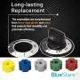 Ultra Durable KN002 RKE Universal Electric Range Knob Kit Replacement by Blue Stars - Exact Fit for Many Range/Oven Brands - Replaces AP5641247 MA-XP6 RK103