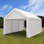 Quictent 10’x20’ Carport Car Canopy Heavy Duty Galvanized Frame Car Shelter with Ground Bar-White