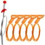 Omont Drain Clog Remover Tool, 6 Pack Drain Hair Clog Remover Tool, Sink Drain Clog Remover, 20 Inch Drain Cleaner Tool for Sink, Tube Drain Cleaning