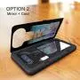 TORU CX PRO Compatible with LG V20 Case - Protective Dual Layer Wallet with Hidden Card Holder + ID Card Slot Hard Cover, Strap & USB Adapter - Metal Slate