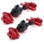 Tbest Metal Front and Rear axle Assembly Fit for Land Rover Defender/Traxxas/TRX-4 Crawler Car