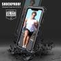 Mitywah Waterproof Case for iPhone 11 Pro Max, Heavy Duty Durable Metal Full Body Protective Case Built-in Screen Protection Waterproof Shockproof Dustproof Rugged Military Grade Defender, Black