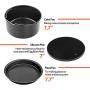 COSORI Accessories XL (C158-6AC) Set of 6 Fit all 5.8Qt, 6Qt Air Fryer, BPA Free, Dishwasher Safe, Nonstick Coating, Black
