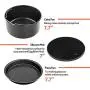 COSORI Accessories XL (C158-6AC) Set of 6 Fit all 5.8Qt, 6Qt Air Fryer, BPA Free, Dishwasher Safe, Nonstick Coating, Black