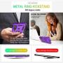Motorola G Power Case, Moto G Power Phone Case with HD Screen Protector, Gritup 360 Degree Rotating Metal Ring Holder Kickstand Armor Anti-Scratch Bracket Cover Case for Motorola G Power Purple