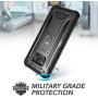 YOUMAKER Kickstand Case for Galaxy S8 Plus, Full Body with Built-in Screen Protector Heavy Duty Protection Shockproof Rugged Cover for Samsung Galaxy S8 Plus 6.2 inch - Black/Black