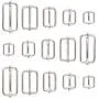 Swpeet 100 Pcs Metal Rectangle Adjuster Triglides Slides Buckle, Roller Pin Buckles Slider Strap Adjuster for Belt Bags DIY Accessories - 13mm / 15mm / 20mm / 25mm/ 35mm Swpeet 100 Pcs Metal Rectangle Adjuster Triglides Slides Buckle, Roller Pin Buckles Slider Strap Adjuster for Belt Bags DIY Accessories - 13mm / 15mm / 20mm / 25mm/ 35mm