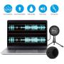 InnoGear Adjustable Mic Stand for Blue Snowball and Blue Snowball iCE Suspension Boom Scissor Arm Stand with Microphone Windscreen and Dual Layered Mic Pop Filter, Max Load 1.5 KG