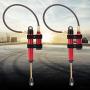 RC Shock Absorber, 2pcs Metal RC Damper with Spring Compatible with SCX10 D90 TRX4 1/10 RC Car(110mm / 4.3in-Red)