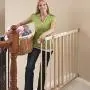 Evenflo, Top of Stairs, Extra Tall Gate, Tan Wood Evenflo, Top of Stairs, Extra Tall Gate, Tan Wood