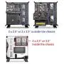 Thermaltake Core P3 ATX Tempered Glass Gaming Computer Case Chassis, Open Frame Panoramic Viewing, White Edition, CA-1G4-00M6WN-05,Snow Thermaltake Core P3 ATX Tempered Glass Gaming Computer Case Chassis, Open Frame Panoramic Viewing, White Edition, CA-1G4-00M6WN-05,Snow