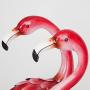 Bits and Pieces - Set of Two (2) 35 ½” Tall Metal Flamingo Garden Statues - Durable Outdoor Sculptures Make Great Home Décor