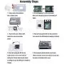 Starter Case Cooling Kit, with Fan Heat Sink Cross Screwdriver-Fit for Raspberry Pi 4 Model B