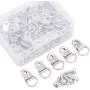 Rustark 110Pcs Silver Metal D Ring Picture Hangers Frame Hanging Hangers Single Hole with Screws for Picture Painting Frame Cross-Stitch Rustark 110Pcs Silver Metal D Ring Picture Hangers Frame Hanging Hangers Single Hole with Screws for Picture Painting Frame Cross-Stitch