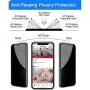 Anti Peeping Magnetic Case for iPhone 7plus/8plus, Privacy Case with Clear Double Sided Tempered Glass [Magnet Absorption Metal Bumper Frame] 360°Protection for iPhone 7plus/8plus-Gold