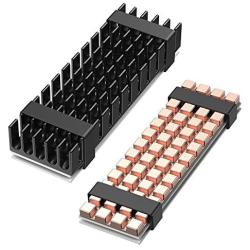 ineo 3mm M.2 SSD 2280 NVME Pure Cooper HeatSink and 10mm Aluminum Heatsink [M15]