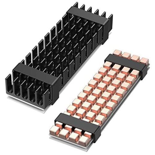 ineo 3mm M.2 SSD 2280 NVME Pure Cooper HeatSink and 10mm Aluminum Heatsink [M15]