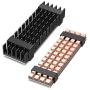 ineo 3mm M.2 SSD 2280 NVME Pure Cooper HeatSink and 10mm Aluminum Heatsink [M15]